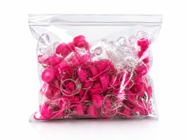 Chaveiro  Lamparina �leo Un��o 50 Unidades campanha Rosa Pink