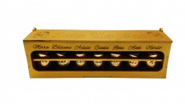 Kit De �leo 7 Un��o De Madeira Dourado Luxo 10 Ml