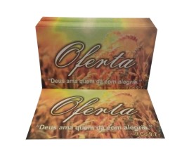 Envelope Para Dizimo E Oferta Pacote / 100 Unidades