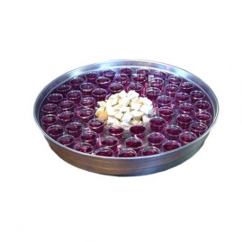 BANDEJA DE ALUMINIO C/ P�O NO MEIO 54 CALICE