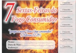 CAMPANHA PACOTE COM 50 UNIDADES 7 SEXTA- FEIRAS DO FOGO CONSUMIDOR