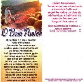 FOLHETOS PACOTE COM 100 UNIDADES / O BOM PASTOR