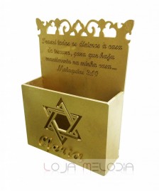 PORTA ENVELOPE DE DZIMOS E OFERTAS ESTRELA DE DAVI MDF 01 