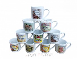 KIT CANECA DIA DAS MES 210 ML  10 UNIDADES