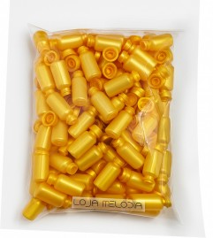 Frasconete leo Pacote Com 100 Unidades Dourado 5 Ml