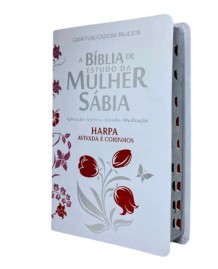 B�blia De Estudo Da Mulher S�bia Letra Grande Harpa E �ndice Branca