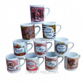 KIT CANECA DIA DAS MES 120 ML  10 UNIDADES