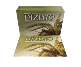 Envelope Para Dizimo Pacote / 100 Unidades Trigo