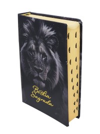 Biblia Capa Dura Letra Gigante Luxo Le�o