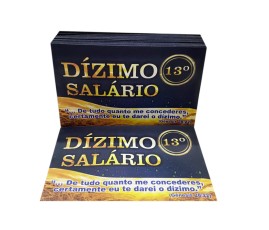 ENVELOPE PARA CAMPANHA DIZIMO 13 SAL�RIO PACOTE COM 100 UNIDADES 