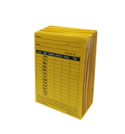 Envelope Anual De Dizimo Amarelo pacote com  100 Unidades Cod 40