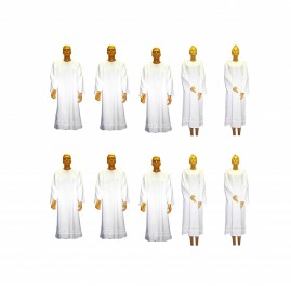 Kit Com 10 Beca, Capa, Bata Para Batismo Em Oxford EXCELENTE ACABAMENTO 